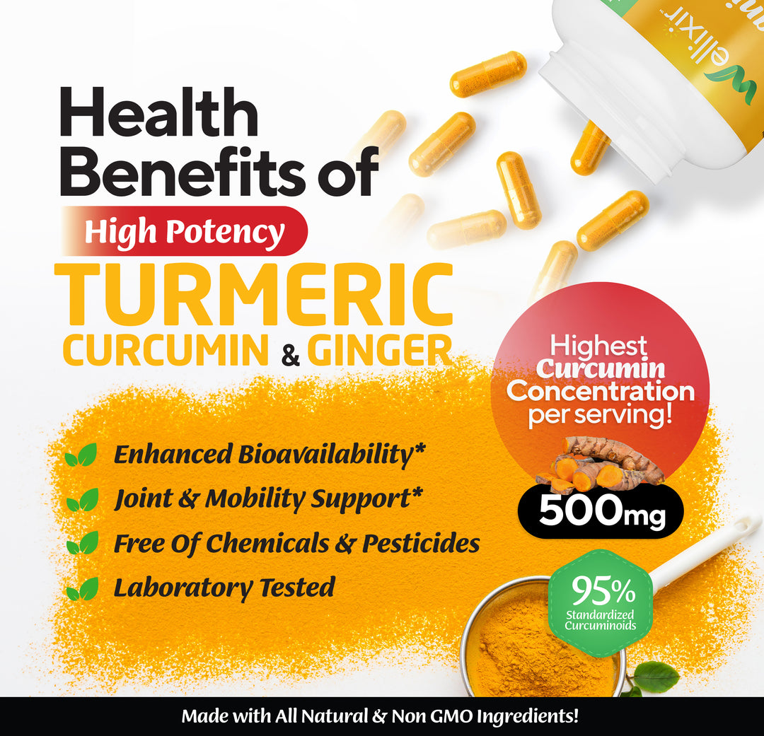 Turmeric Curcumin & Ginger 2 x 120 Capsules
